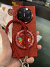 適用華為matex6/MATEX7折疊屏手機殼紅色閃粉MateX6典藏版保護套全包防摔旋轉馬支架帶掛繩高級女 【紅色-旋轉馬支架】手繩款 華為 Mate X6 曬單實(shí)拍圖