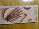 京東京造 筷子 家用食品接觸級餐具雞翅木【圓頂金?！?0雙成人+2雙兒童筷 曬單實(shí)拍圖