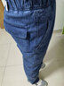 秋冬季厚款純棉松緊腰男士牛仔褲高腰寬松深襠男褲中老年人爺爺褲 厚款F003淺藍【松緊腰】牛仔 3XL 【2尺6-2尺8】 曬單實(shí)拍圖