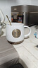 星巴克（Starbucks）杯子陶瓷馬克杯經(jīng)典黑白情侶咖啡水杯帶蓋勺大容量家用禮物盒裝 白色單杯+金色勺子 曬單實(shí)拍圖