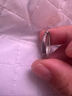 曼禾（MANHE）S999足銀戒指情侶對戒一對求婚鉆戒開(kāi)口女款男士生尾戒情人節禮物 曬單實(shí)拍圖