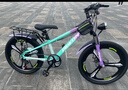 飛鴿兒童自行車(chē)6-12-18歲青少年山地車(chē)男女孩學(xué)生單車(chē)青紫22寸變速體 曬單實(shí)拍圖