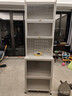 億肅河防塵柜廚房置物架落地餐邊柜烤箱微波爐收納多功能櫥柜廚具儲物柜 餐邊柜-6層【白色】 【升級加寬】長(cháng)60寬45高199帶輪 曬單實(shí)拍圖