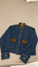 UR2025秋季新款女裝丹寧回潮復古拼接撞色牛仔外套UYU850126 曬單實(shí)拍圖