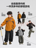 左西童裝男童沖鋒外套2026新款春裝兒童三合一加絨內膽四季戶(hù)外防水 橘色三合一 【外套+抓絨內膽】 150 cm 曬單實(shí)拍圖