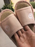 利達妮日式亞麻拖鞋2025新款情侶布麻家用居家防滑男士家居棉涼拖鞋男 曬單實(shí)拍圖