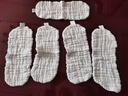 純棉尿布嬰幼兒可水洗尿片寶寶介子布新生兒芥子紗布全棉尿戒子 12層【紗布花生尿布】 5條裝 曬單實(shí)拍圖