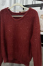 UR2026春季新款女裝簡(jiǎn)約氣質(zhì)格雷系亮片飾針織衫UWM950107 大紅色 S 曬單實(shí)拍圖