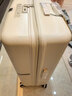 新秀麗（Samsonite）拉桿箱時(shí)尚純色流金條紋男女出差旅行行李箱 象牙白HH5 28英寸 曬單實(shí)拍圖