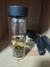 富光 男女士雙層玻璃杯 水杯 支持團購定制 304杯子泡茶杯400ML黑 曬單實(shí)拍圖