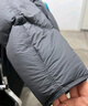 鴨鴨云朵羽絨服女飄帶泡芙2025年冬季新款短款洋氣小個(gè)子面包外套 月光灰 M 曬單實(shí)拍圖