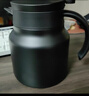 KOKUUN日本品牌燜茶壺家用悶泡壺不銹鋼茶水分離大容量老白茶泡茶保溫壺 曜石黑1000ml 標準款 曬單實(shí)拍圖