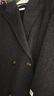白鹿語(yǔ)西裝領(lǐng)通勤羊毛大衣25冬季新款直筒顯瘦雙面呢外套女 深灰色 S 曬單實(shí)拍圖