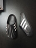 冊樂(lè )洞洞鞋男士夏季貝殼頭三杠半包拖鞋外穿男女款厚底運動(dòng)一腳蹬涼鞋 黑白（復模）做到一模一樣 42-43 曬單實(shí)拍圖