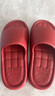 HIPANDA軟底防滑EVA拖鞋男女通用家居室內浴室居家家用涼拖鞋 紅色 40-41 曬單實(shí)拍圖