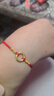 本命堂馬年本命年紅繩黃金手鏈足金平安扣手串新年38婦女神節禮物送女友 曬單實(shí)拍圖