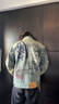 EVISU福神 2026春季新品男士商標圖案牛仔夾克2ESHTM6DJ1009RXDN 牛仔藍 XL 曬單實(shí)拍圖