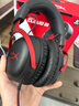極度未知（HYPERX）颶風(fēng)2颶風(fēng)3系列電競游戲耳機頭戴式 ps5電腦耳機fps吃雞耳麥降噪麥克風(fēng)適配三角洲行動(dòng) 【颶風(fēng)3黑紅-有線(xiàn)】 電競游戲耳機 曬單實(shí)拍圖