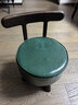 積木部落 實(shí)木小凳子家用換鞋凳客廳沙發(fā)凳小板凳臥室小椅子靠背茶幾矮凳 墨綠色【360°旋轉】 曬單實(shí)拍圖
