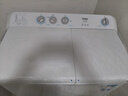 海爾（Haier）半自動(dòng)洗衣機雙缸雙桶家用大容量雙電機強勁動(dòng)力深層去污洗脫分離動(dòng)平衡脫水老式洗衣機 以舊換新 13公斤小神泡凈洗+強力去污+帶腳輪+一級能效 雙缸 曬單實(shí)拍圖