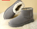 人本厚底雪地靴男士冬季2025新款防滑保暖東北棉鞋男 灰色    41    曬單實(shí)拍圖