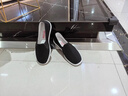 颯望正宗老北京布鞋男款高端輕奢2025新款千層底減震透氣一腳蹬防滑 黑底 41 曬單實(shí)拍圖