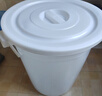 詩(shī)歐萊大號塑料桶加厚垃圾大水桶白色圓形帶蓋 白色 150L 直徑60 高度68CM 曬單實(shí)拍圖