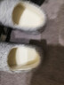 內泊【羊毛超保暖】乳膠棉鞋冬季全包跟防臭室內舒適家居棉拖鞋男灰44 曬單實(shí)拍圖
