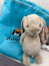 Jellycat花布邦尼兔動(dòng)物毛絨玩偶兔子玩偶兒童娃娃送禮三八節女神生日禮物 派朵爾（米色） Medium 曬單實(shí)拍圖