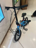 書(shū)比（sooibe）伸縮跨齡折疊兒童自行車(chē)3歲-16周歲男孩女孩折疊輔助輪學(xué)生車(chē)005 14寸【005天空藍】輔輪可站人 曬單實(shí)拍圖