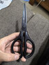得力（deli）黑刃防銹剪刀180mm辦公家用剪刀中號剪子手工辦公用品生活文具學(xué)生剪紙刀【大手柄更舒適】TJ125S 曬單實(shí)拍圖