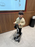 飛鴿兒童滑板車(chē)1-3-6-12歲可坐小孩寶寶防側翻寬大加厚踏板車(chē)座椅款黑 曬單實(shí)拍圖
