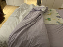 MIDO HOUSE銘都60支純棉酒店隔臟睡袋旅行床單被罩便攜旅睡寶 薄紗紫210*210 曬單實(shí)拍圖