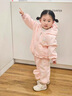 G.duck小黃鴨女童秋裝運動(dòng)套裝2025新款兒童開(kāi)衫衛衣兩件套女孩寶寶衣服 粉色 100 建議2~3歲【 90-100cm】cm 曬單實(shí)拍圖
