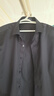 杉杉【200支緞面DP免燙】襯衫男長(cháng)袖商務(wù)正裝純棉高端襯衣 黑色 41 曬單實(shí)拍圖