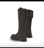 卓詩(shī)尼厚底長(cháng)筒靴女2026新款秋冬小個(gè)子長(cháng)靴高筒騎士靴增高瘦瘦靴 灰色 38 曬單實(shí)拍圖