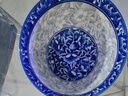 華青格青花瓷8英寸盤(pán)子家用餐盤(pán)菜盤(pán)唐式陶瓷盤(pán)2只裝釉下彩餐具套裝 曬單實(shí)拍圖