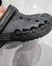 卡駱馳（CROCS）洞洞鞋貝雅男鞋女鞋輕便耐磨一腳蹬拖鞋休閑鞋|10126 黑色-001 41 /42(260mm) 曬單實(shí)拍圖
