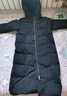 波司登（BOSIDENG）新款羽絨服女及膝長(cháng)款90絨寬松舒適通勤連帽保暖外套B250245116 黑色8056 M 165/88A 體重約110-120斤 曬單實(shí)拍圖