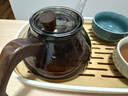 全度（Quandu） 加厚耐高溫玻璃茶壺泡茶器木柄過(guò)濾花茶壺功夫茶具 曬單實(shí)拍圖