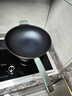 愛(ài)仕達（ASD）炒鍋藍鉆鈦不粘魔法石無(wú)油煙炒菜鍋34cm燃氣電磁爐通用CL34F5Q 曬單實(shí)拍圖