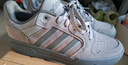 adidas ENTRAP美式校園風(fēng)運動(dòng)少年感復古籃球風(fēng)板鞋男女阿迪達斯   銀灰/清澈灰/白色   46 曬單實(shí)拍圖