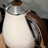 德龍（Delonghi）電熱水壺 家用復古304不銹鋼燒水電水壺 防干燒大功率1.7L煮水壺 KBO2001.VBG 奶油白 禮物 曬單實(shí)拍圖