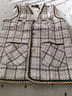 恒源祥春秋薄款格子外穿馬甲中老年女裝時(shí)尚洋氣媽媽裝短款馬夾中年坎肩 白色 2XL 建議105-120斤 曬單實(shí)拍圖