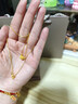 六福珠寶 黃金項鏈花絲玲瓏轉運珠足金套鏈禮物 計價(jià) 約3.21克 曬單實(shí)拍圖