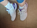 川崎（KAWASAKI）羽毛球鞋男女士款飛躍透氣抗扭防滑耐磨減震兒童運動(dòng)鞋超輕訓練46 A3307-白紫色 41 曬單實(shí)拍圖