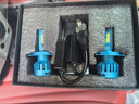 海拉（HELLA）汽車(chē)LED大燈 H4燈泡前照燈遠近一體三插激聚光6500K亮白光H19燈泡 曬單實(shí)拍圖