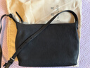 裘真情人節禮物【明星同款】植鞣胎牛皮腋下經(jīng)典hobo包通勤真皮女包 黑色-小號(胎牛皮版) 小包/大包 曬單實(shí)拍圖