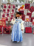 今兮古兮女童漢服冬季過(guò)年服連衣裙唐裝中國風(fēng)公主裙(襦裙+腰帶)海藍110 曬單實(shí)拍圖