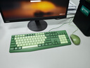 B.O.W 航世 K160U有線(xiàn)鍵盤(pán)鼠標套裝靜音 筆記本臺式電腦辦公通用女家用鍵盤(pán)鼠標 青翠綠-有線(xiàn)鍵盤(pán)鼠標 曬單實(shí)拍圖